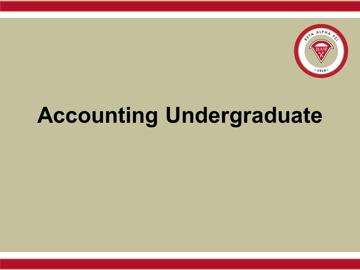 Accounting Undergraduate