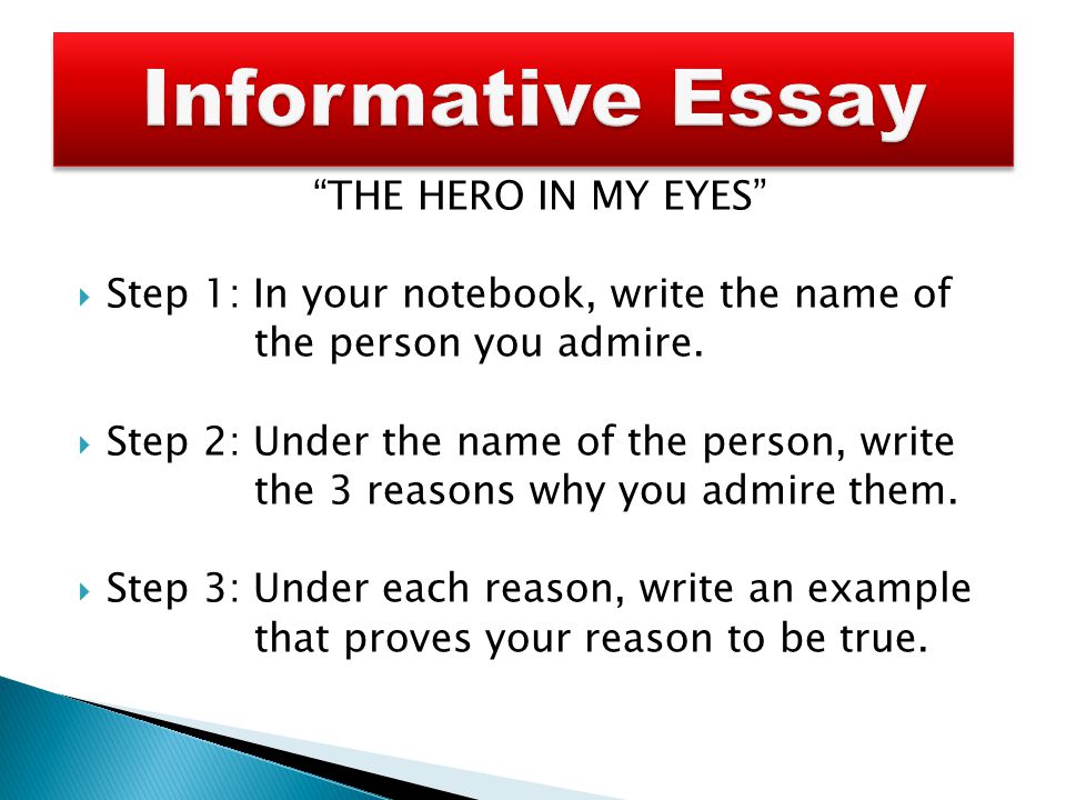 An Informative Essay Is Used To Explain Or Inform A Reader About A Topic Ppt Download An Informative Essay Is Used To Explain Or Inform A Reader About A Topic Ppt Download