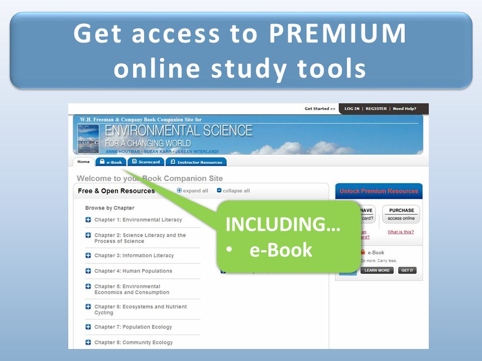 Get access to PREMIUM online study tools Get access to PREMIUM online study tools INCLUDING… e-Book