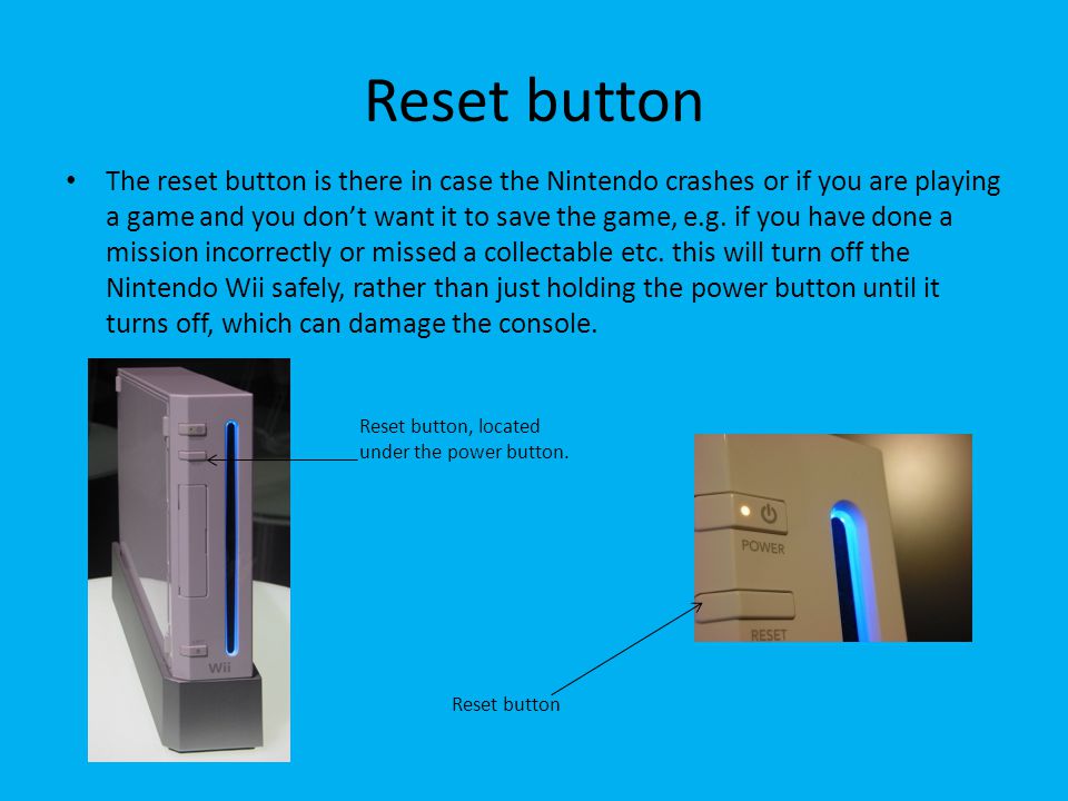 How to enable game play with the Nintendo Wii By Eli De Carteret. - ppt  download