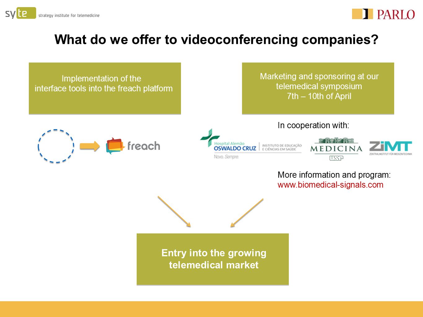 What do we offer to videoconferencing companies.