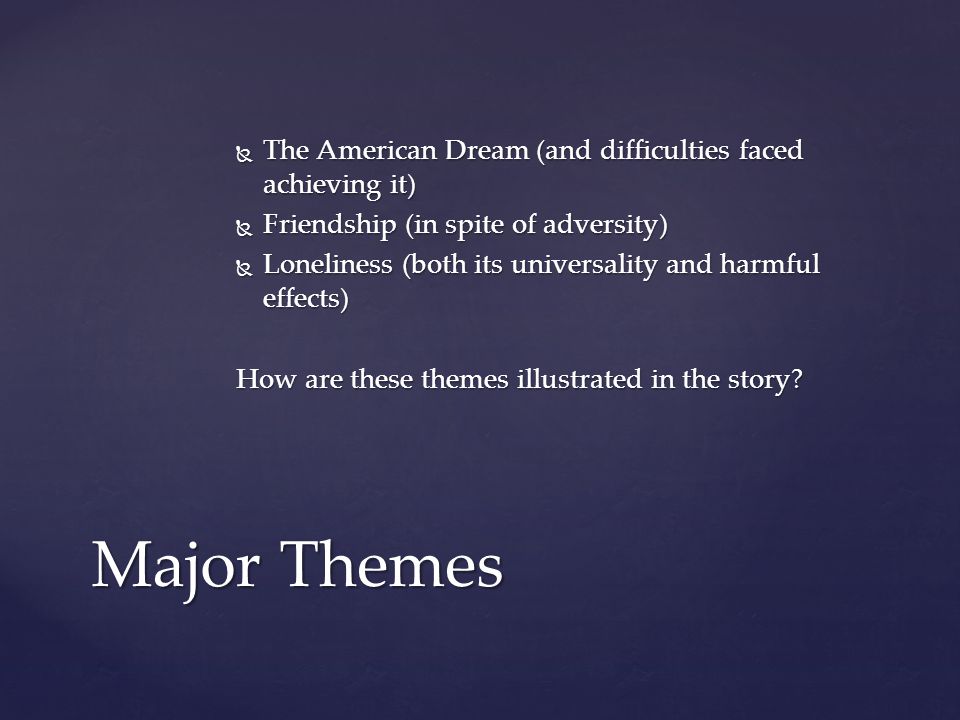 Of Mice and Men Review EQ: What are the key literary terms and dominant  themes in John Steinbeck's Of Mice and Men? - ppt download