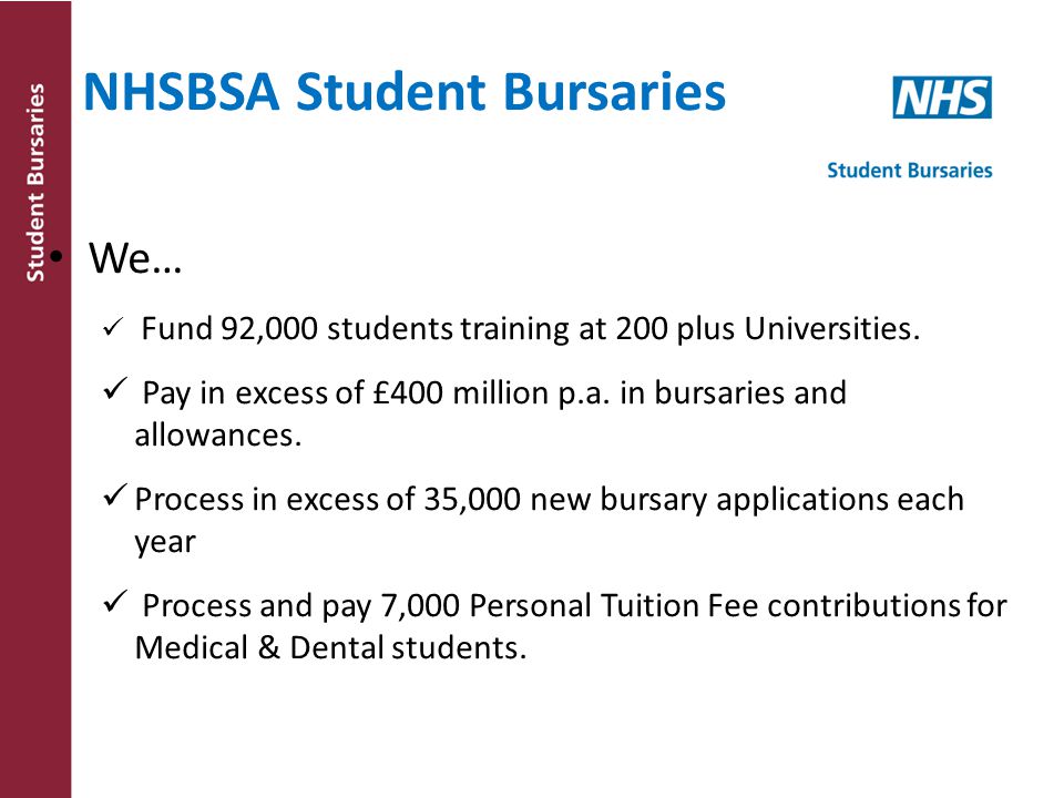 Nhs Bursary Overview Chris Dawson He Advisors Conference Anglia Ruskin University Cambridge 21 March Ppt Download