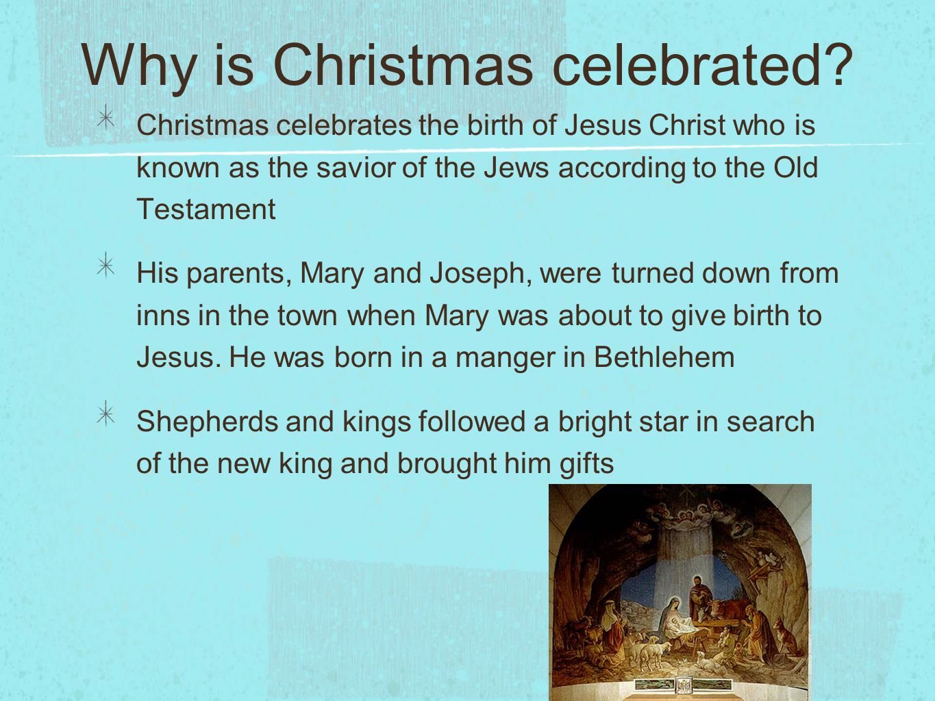Why is Christmas celebrated.