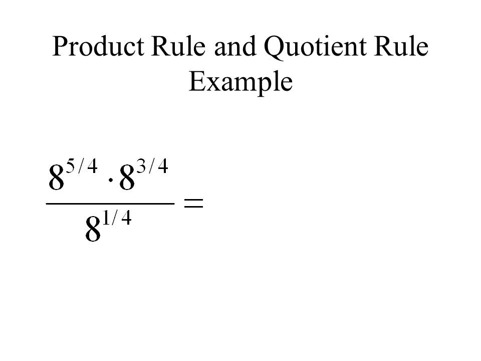 Product Rule and Quotient Rule Example