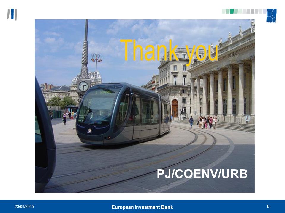 23/08/ European Investment Bank PJ/COENV/URB