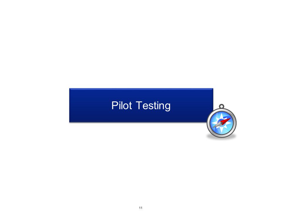 Pilot Testing 11
