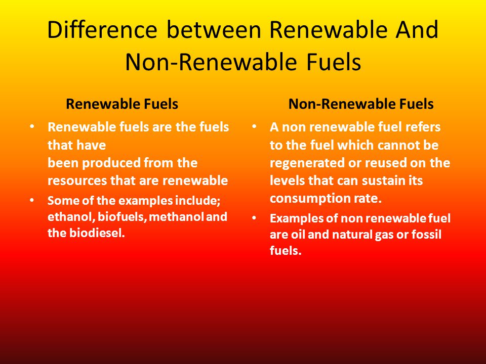 renewable resources and nonrenewable resources difference