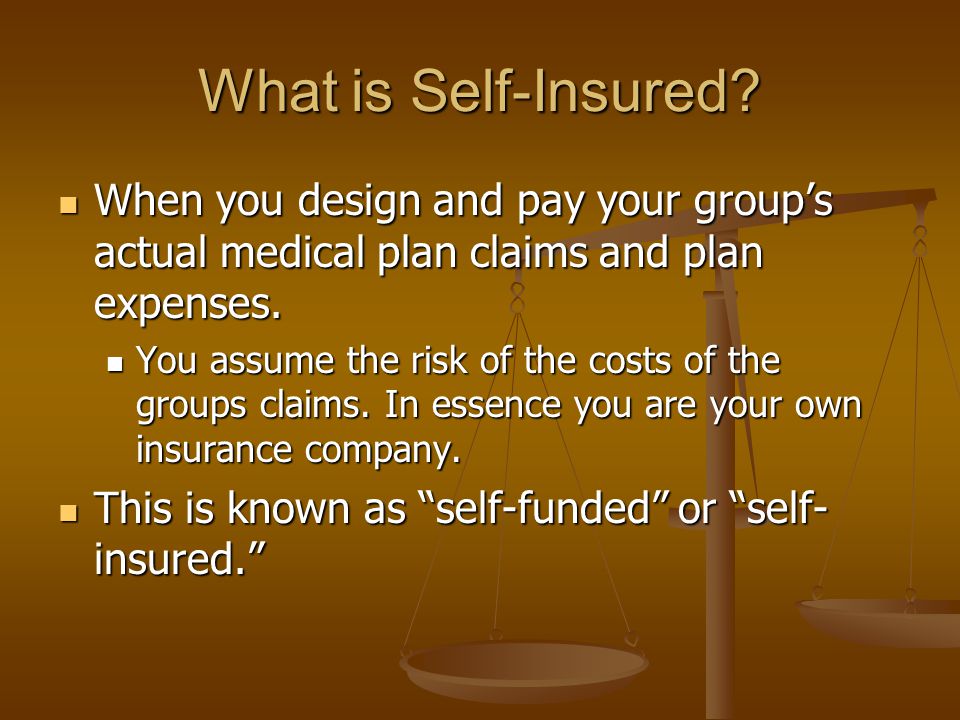 What is Self-Insured.