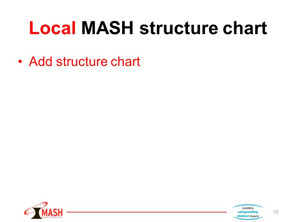 Local MASH structure chart Add structure chart 16