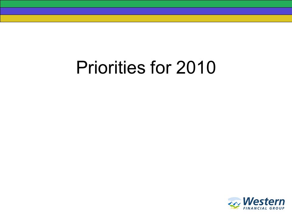 Priorities for 2010