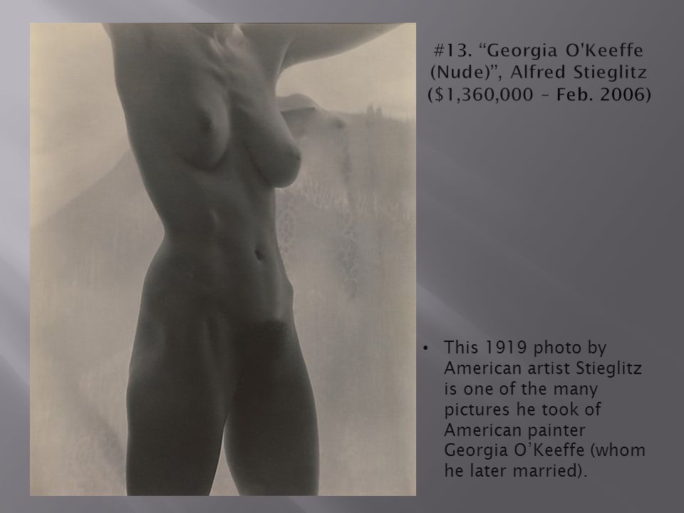 Georgia o'keeffe photography nude