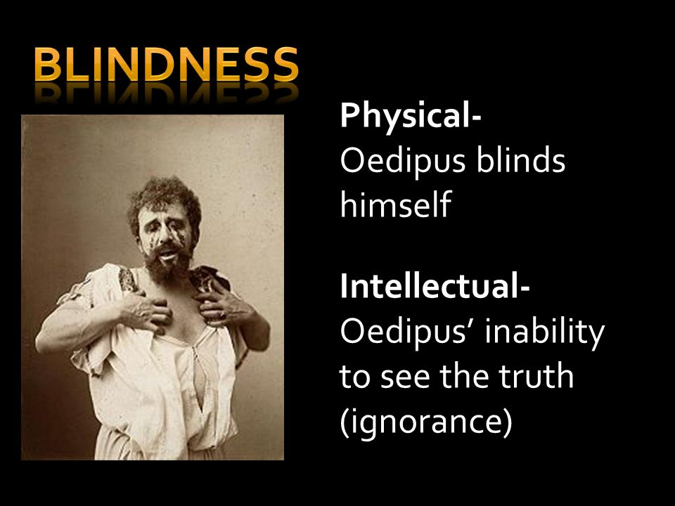 theme of blindness in oedipus