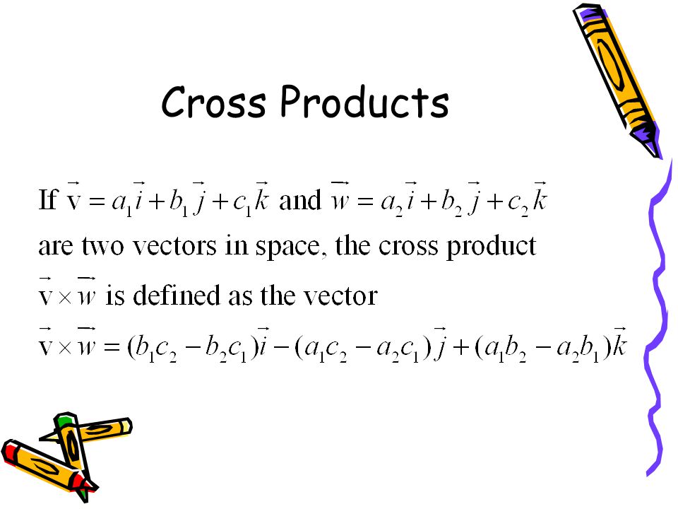 The Cross Product Third Type Of Multiplying Vectors Ppt Download