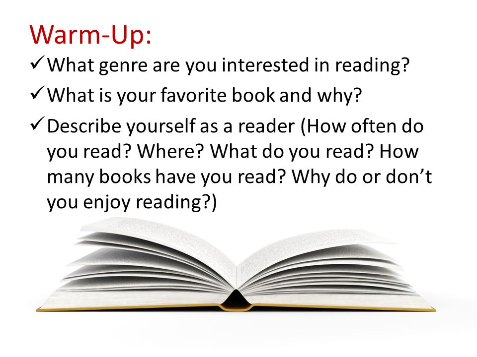 describe yourself as a reader
