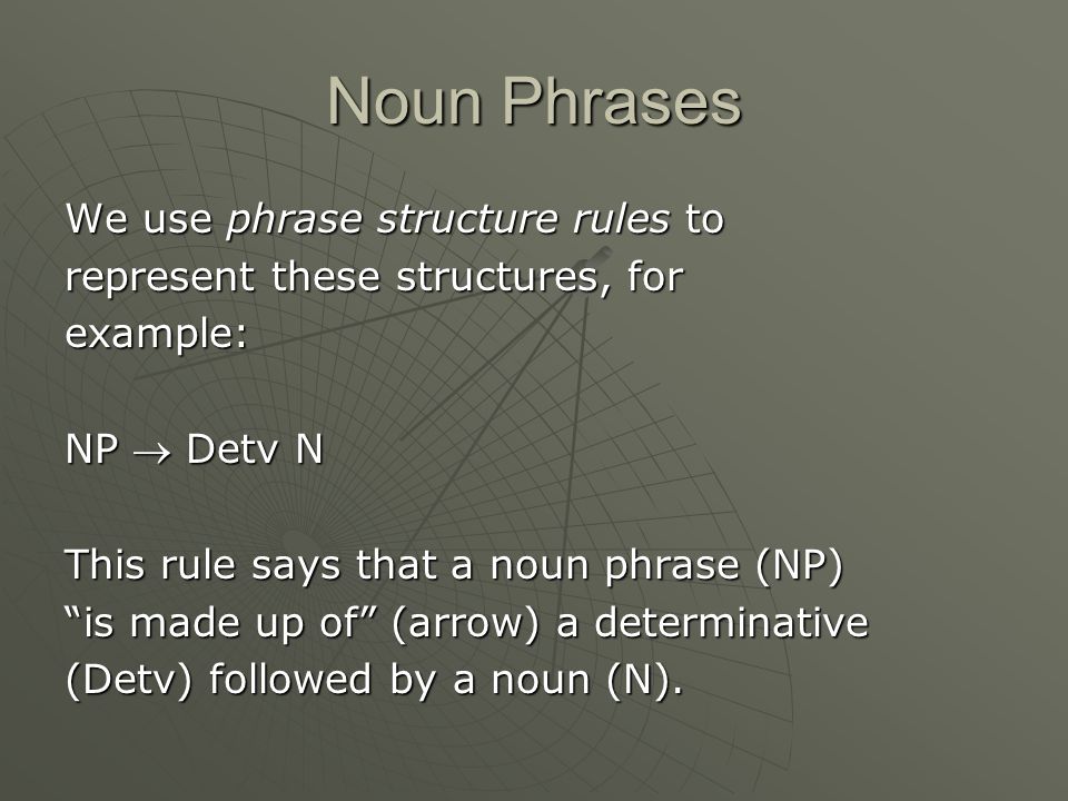  has ... Constituents The  structure internal Sentence