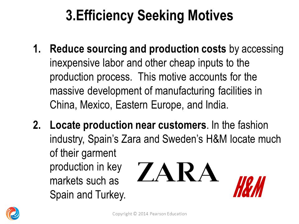 3.Efficiency Seeking Motives 1.