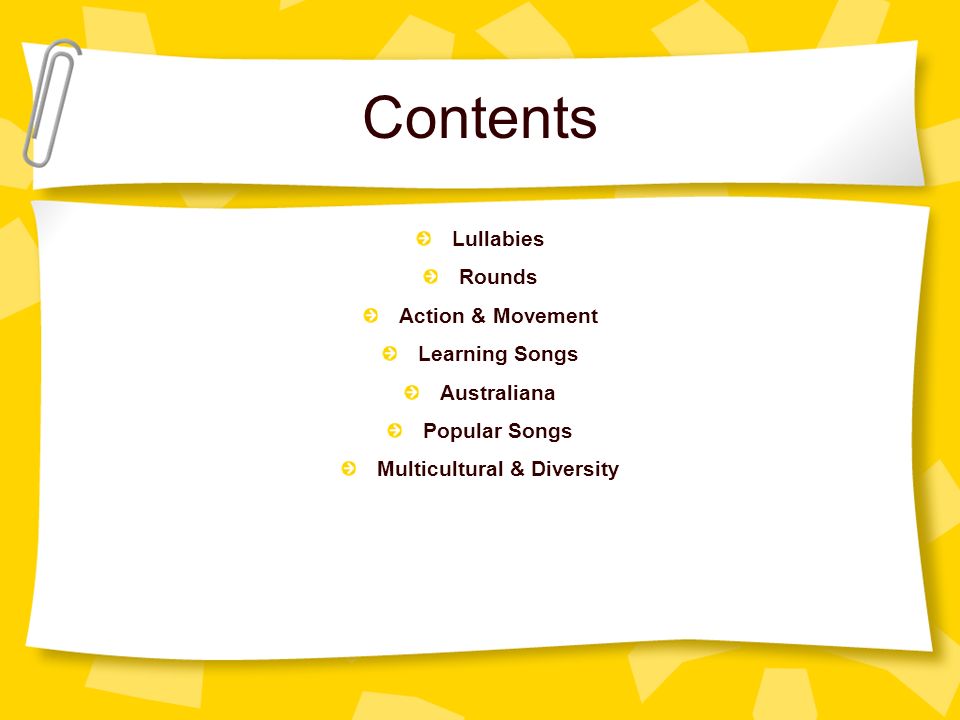 Song Book A resource to broaden the singing experience for children. - ppt  download