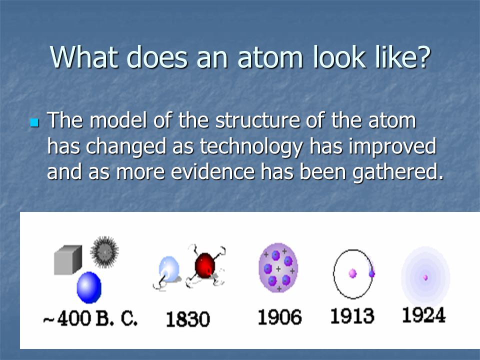 Why learn about atoms.