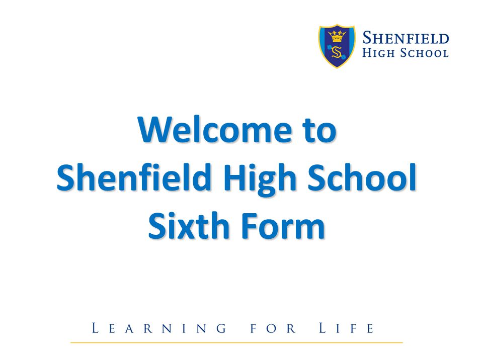 Welcome to Shenfield High School Sixth Form