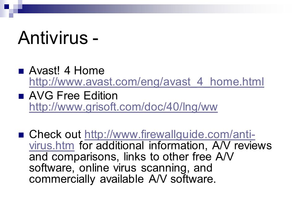Antivirus - Avast.