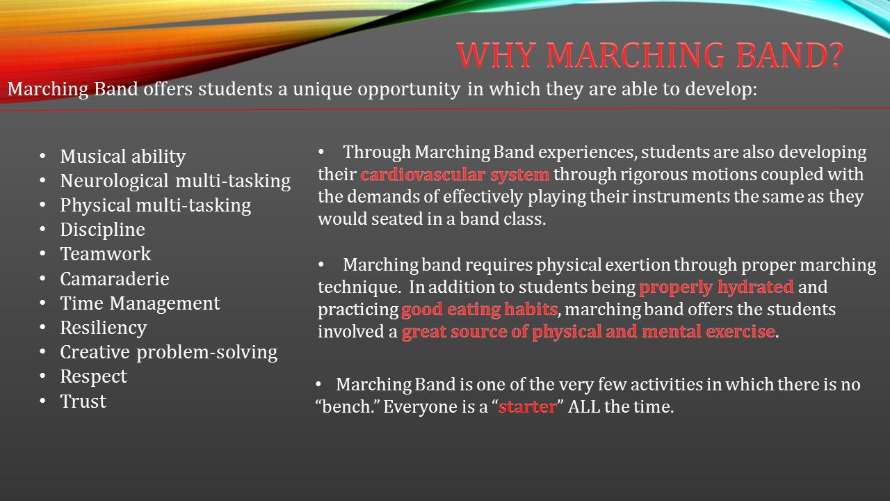 The Marching Band Provides Music At Mbhs Home Football Games