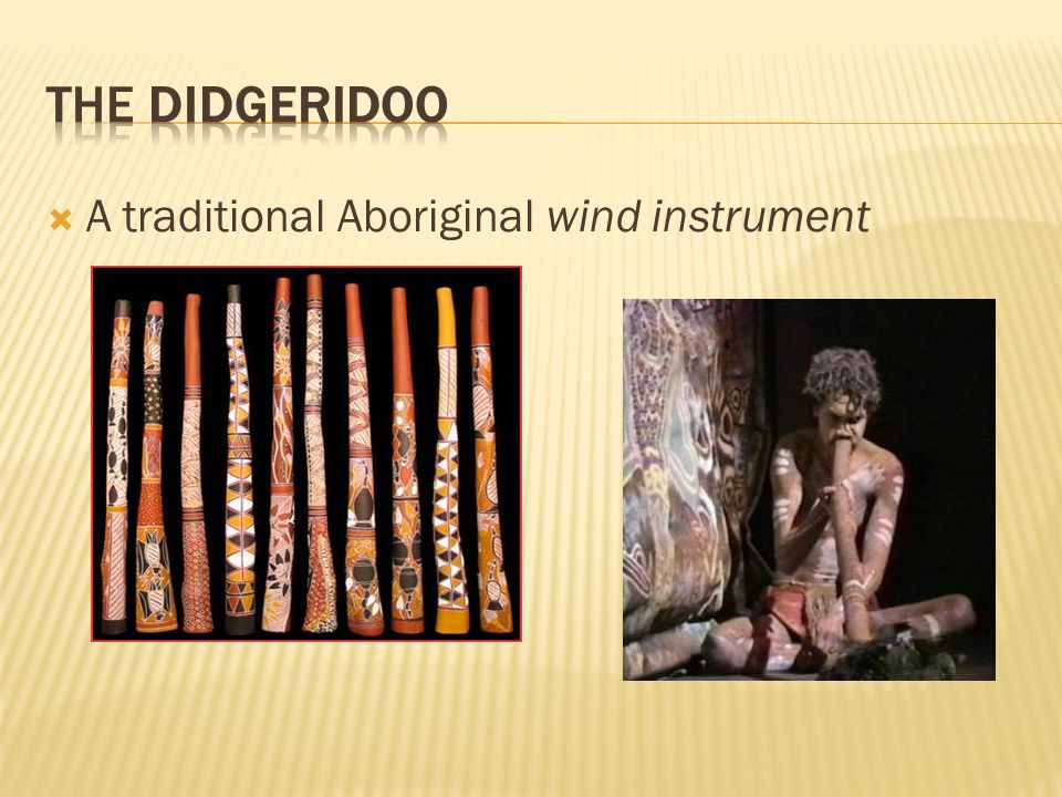  A traditional Aboriginal wind instrument