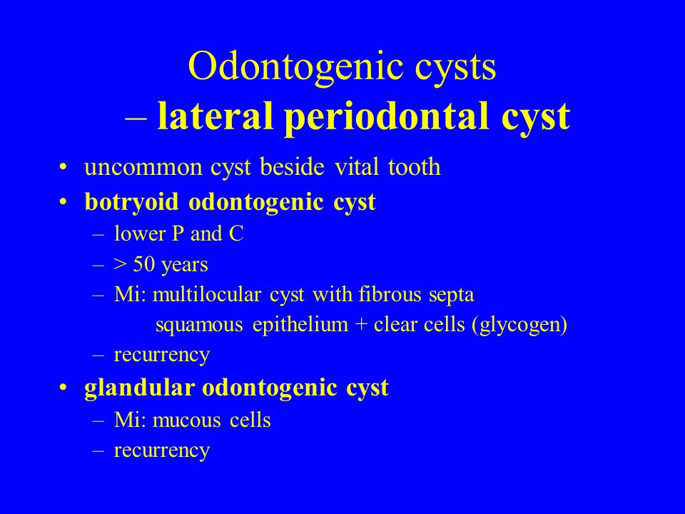 botryoid odontogenic cyst