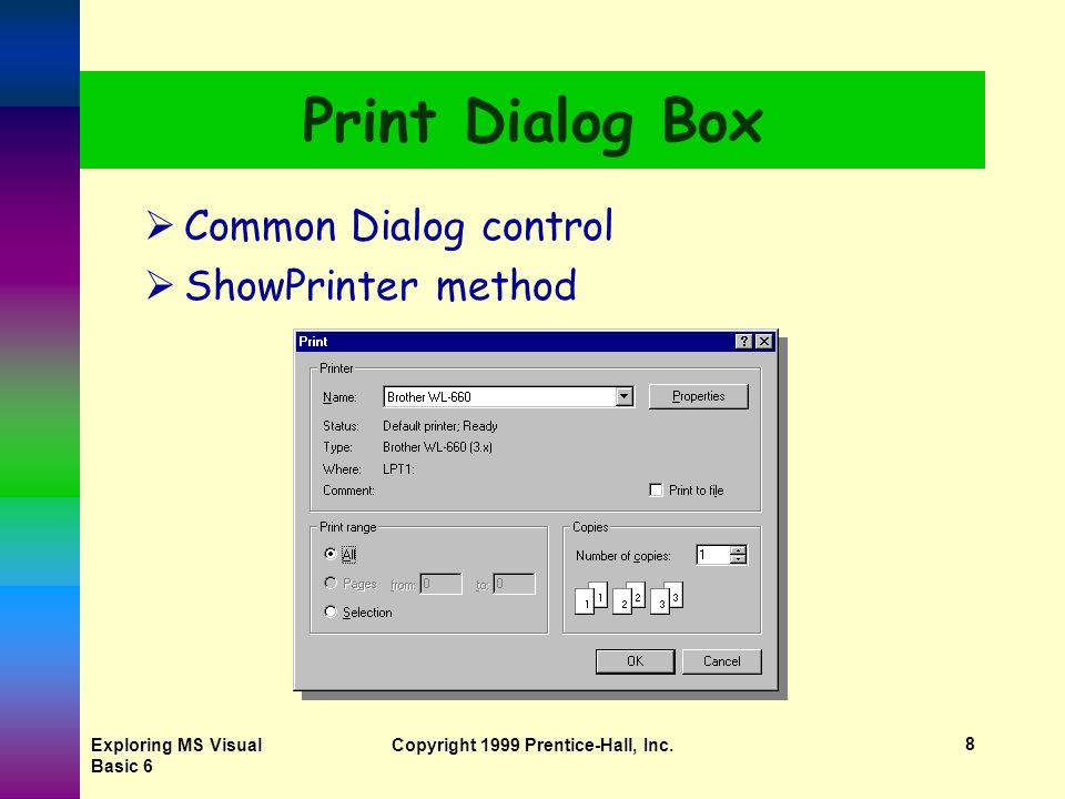 Dialog controls. Common Controls Visual Basic. Dialog Box в программировании. PRINTDIALOG. File dialog WPF.