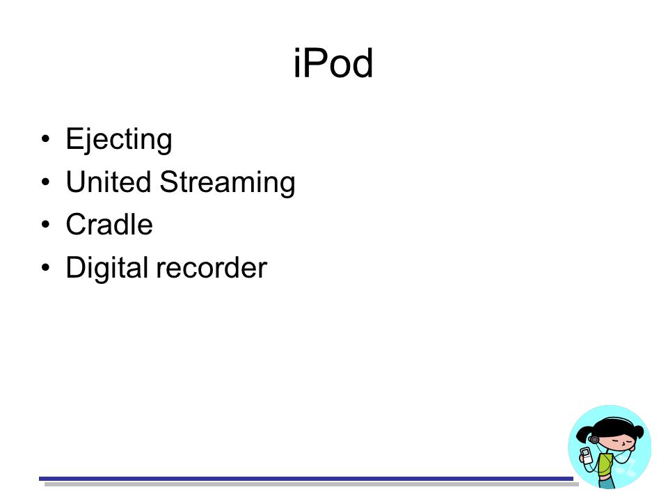 iPod Ejecting United Streaming Cradle Digital recorder