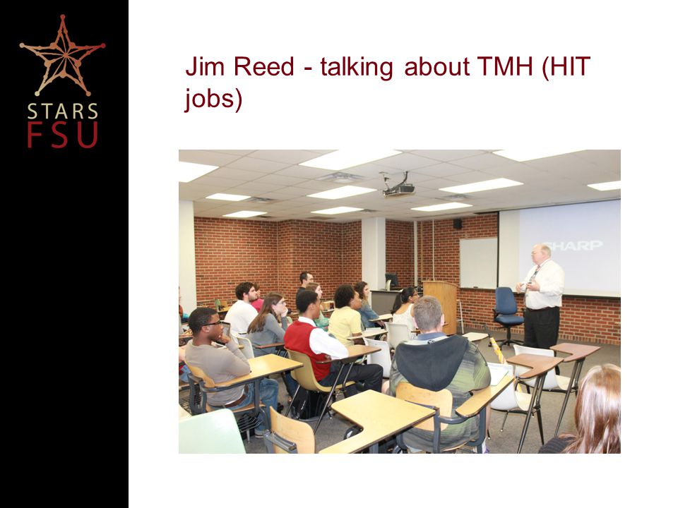 Jim Reed - talking about TMH (HIT jobs)