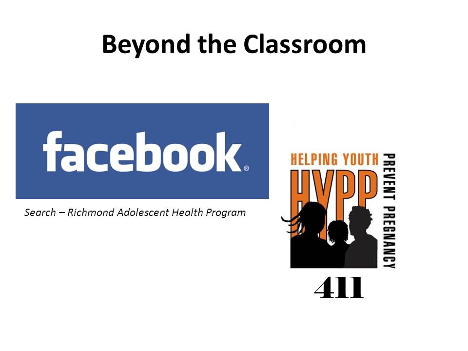 Beyond the Classroom 411 Search – Richmond Adolescent Health Program