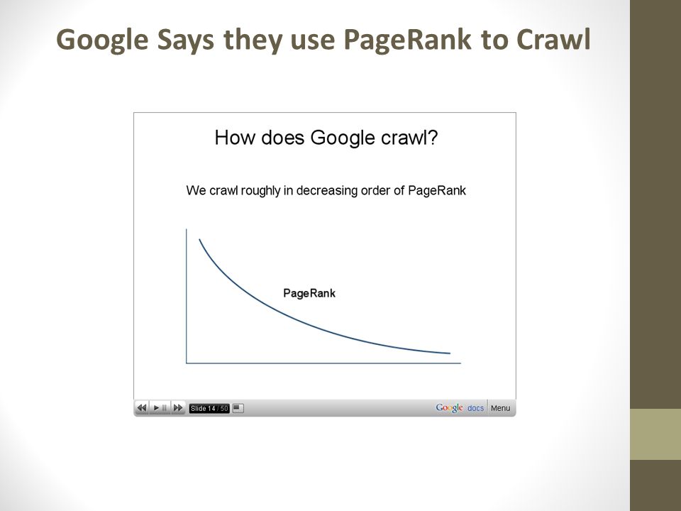Google Says they use PageRank to Crawl