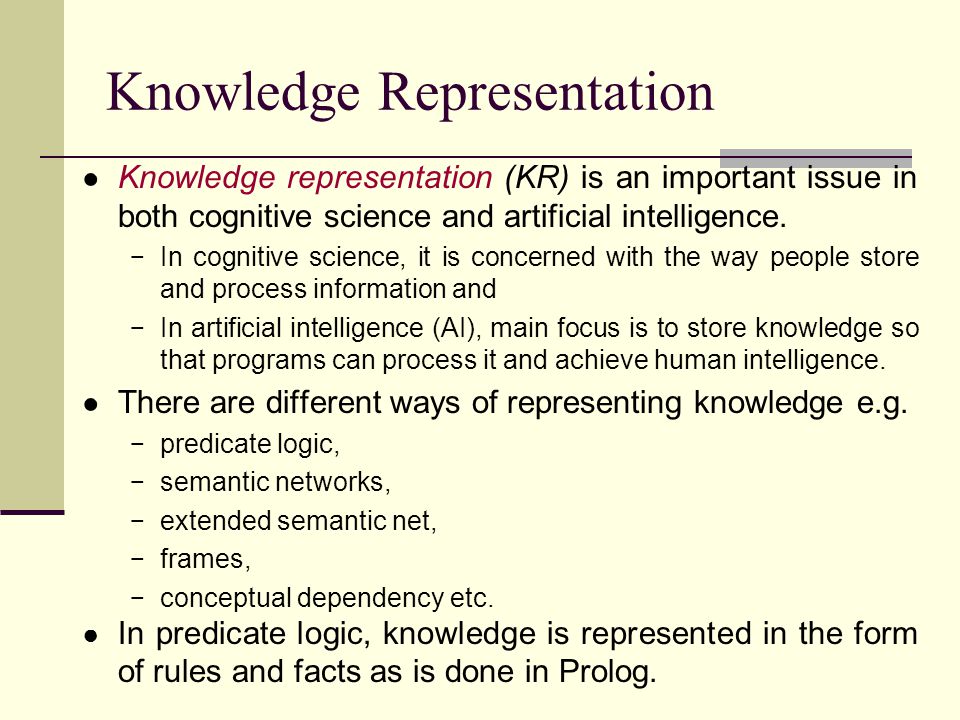 Knowledge Representation