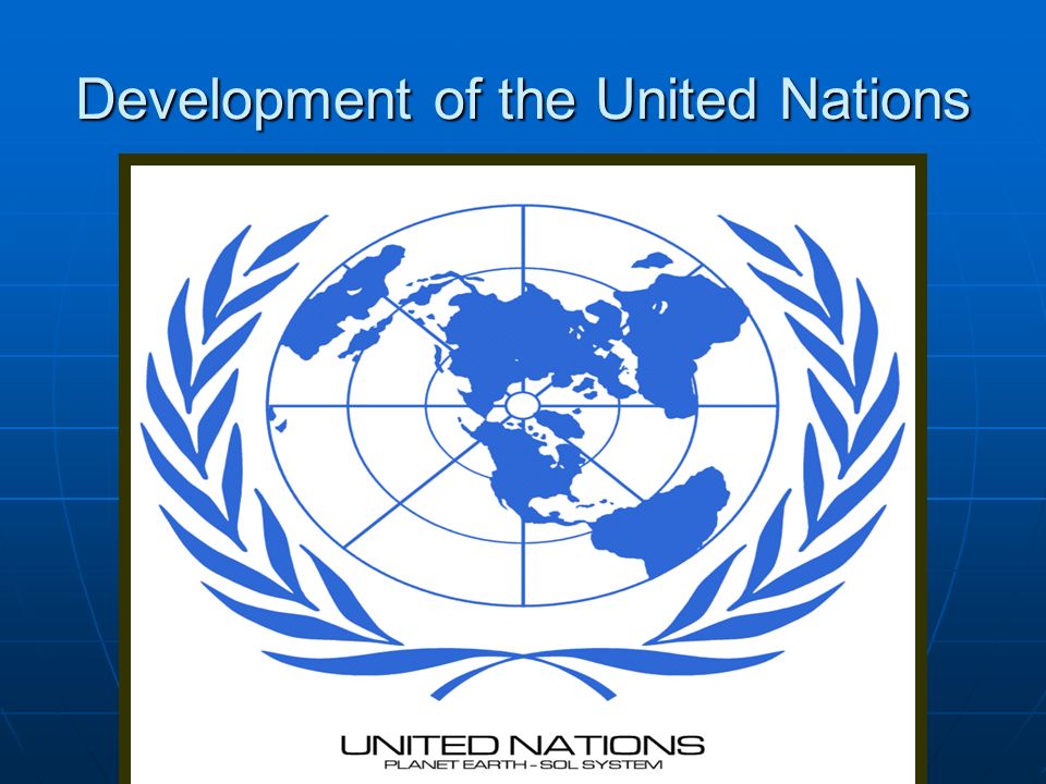 Development of the United Nations