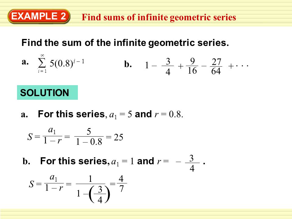 Example 1 Find Partial Sums Solution S 1 1 2 0 5 S 2 S 3 Find And Graph The Partial Sums S N For N 1 Ppt Download
