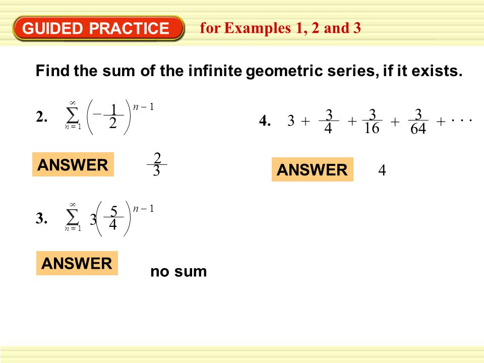 Example 1 Find Partial Sums Solution S 1 1 2 0 5 S 2 S 3 Find And Graph The Partial Sums S N For N 1 Ppt Download
