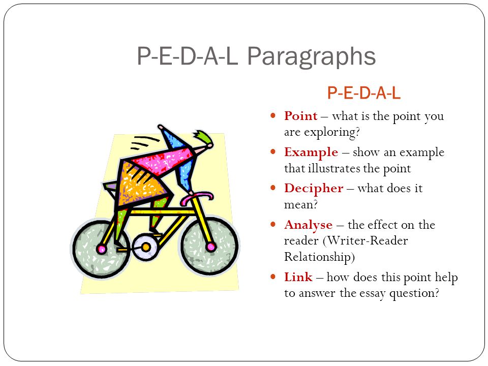 PEDAL Your Way to Better Grades Essay Writing Skills. - ppt download