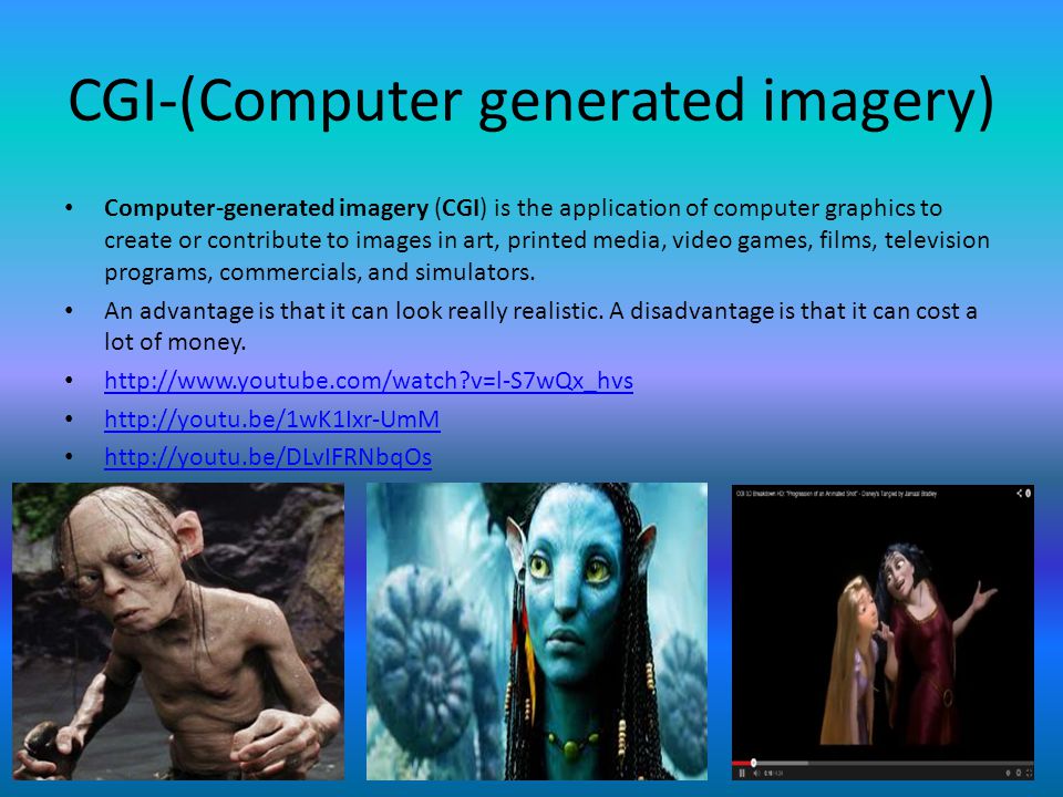 computer generated images examples