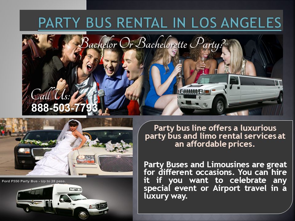 Party bus line offers a luxurious party bus and limo rental services at an affordable prices.