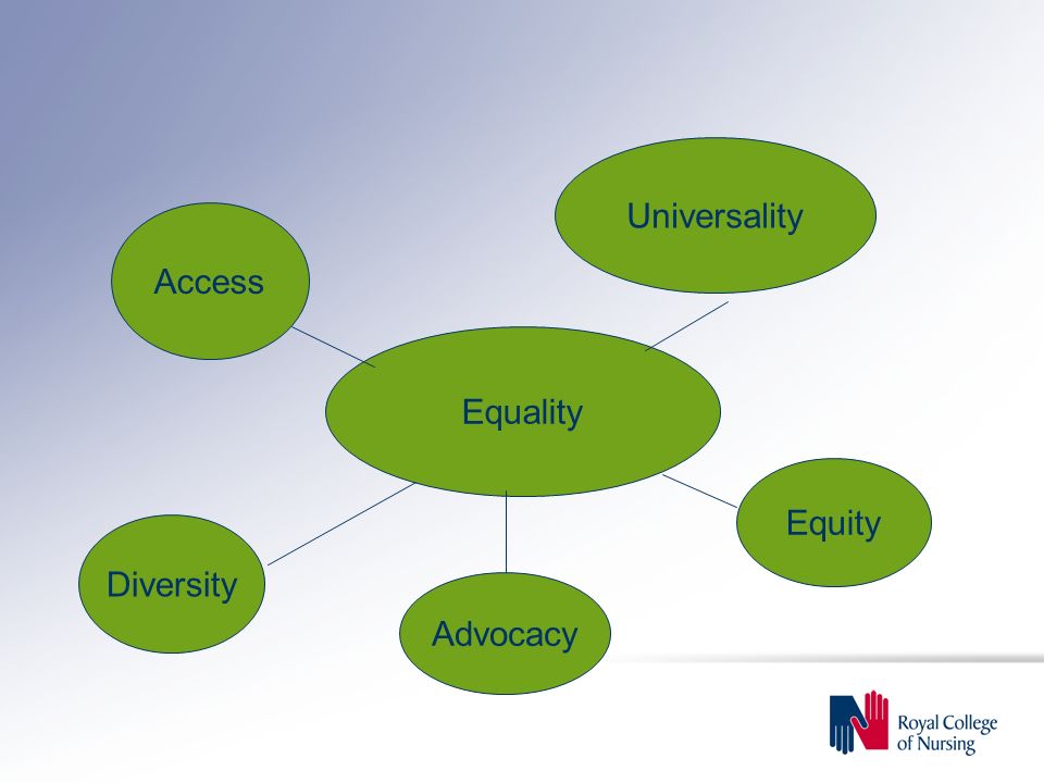 Equality Advocacy Diversity Access Universality Equity