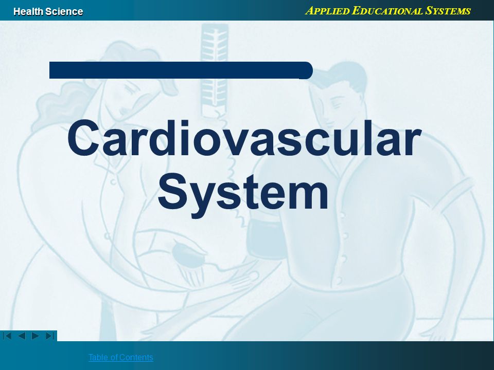 A PPLIED E DUCATIONAL S YSTEMS Health Science Table of Contents Cardiovascular System