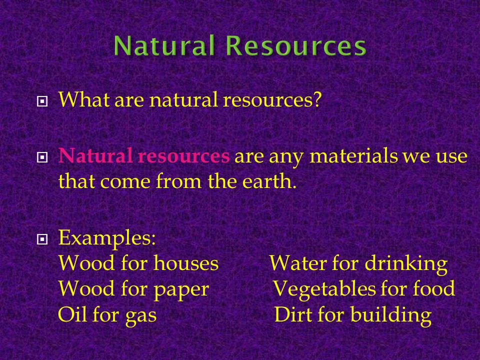 is paper a natural resource