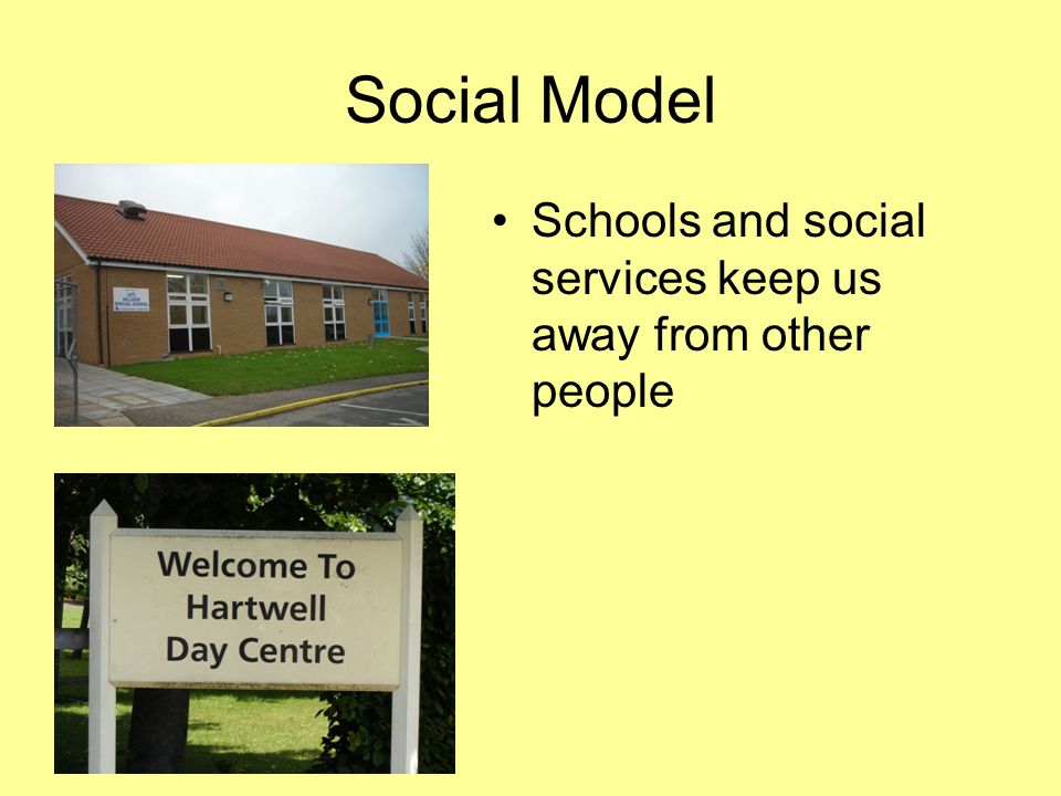 Social Model Schools and social services keep us away from other people