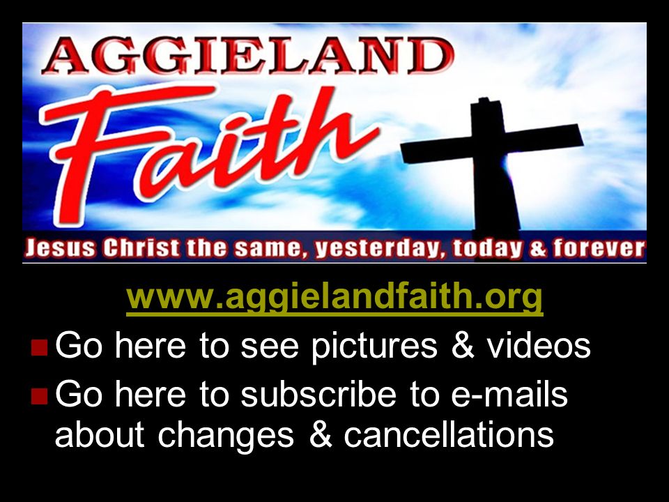 Go here to see pictures & videos Go here to subscribe to  s about changes & cancellations