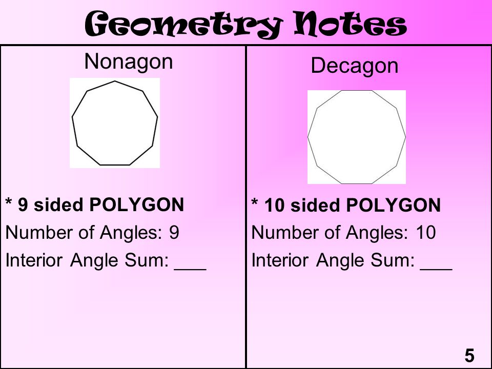 Ms King S Little Book Of Geometry Notes Period Ppt