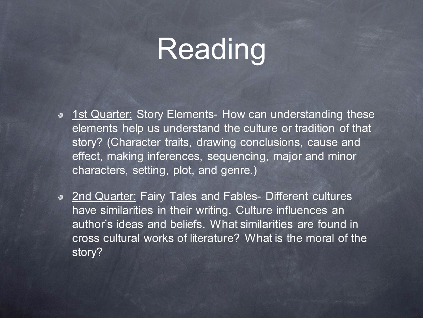 Reading 1st Quarter Story Elements How Can Understanding These Elements Help Us Understand The Reading 1st Quarter Story Elements How Can Understanding These Elements Help Us Understand The