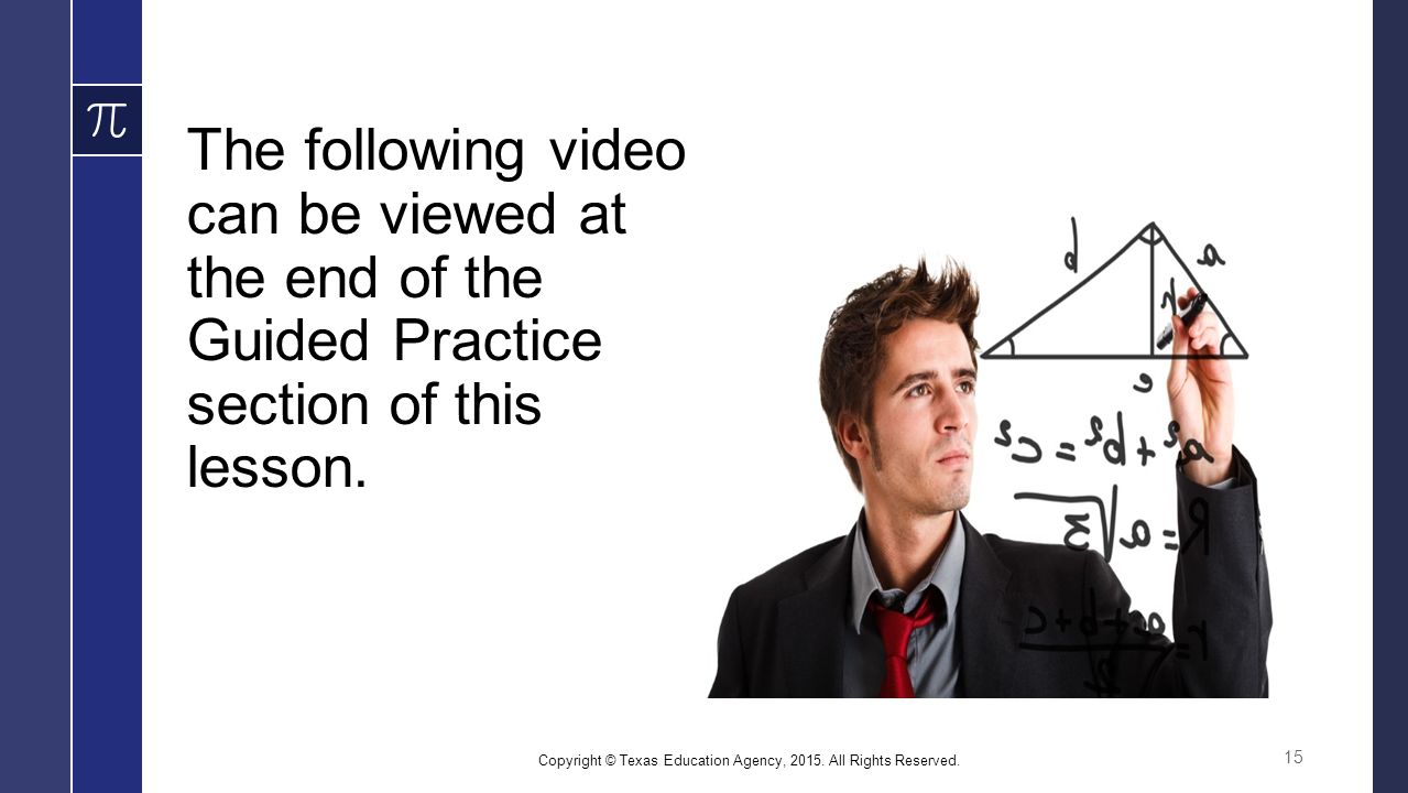 The following video can be viewed at the end of the Guided Practice section of this lesson.