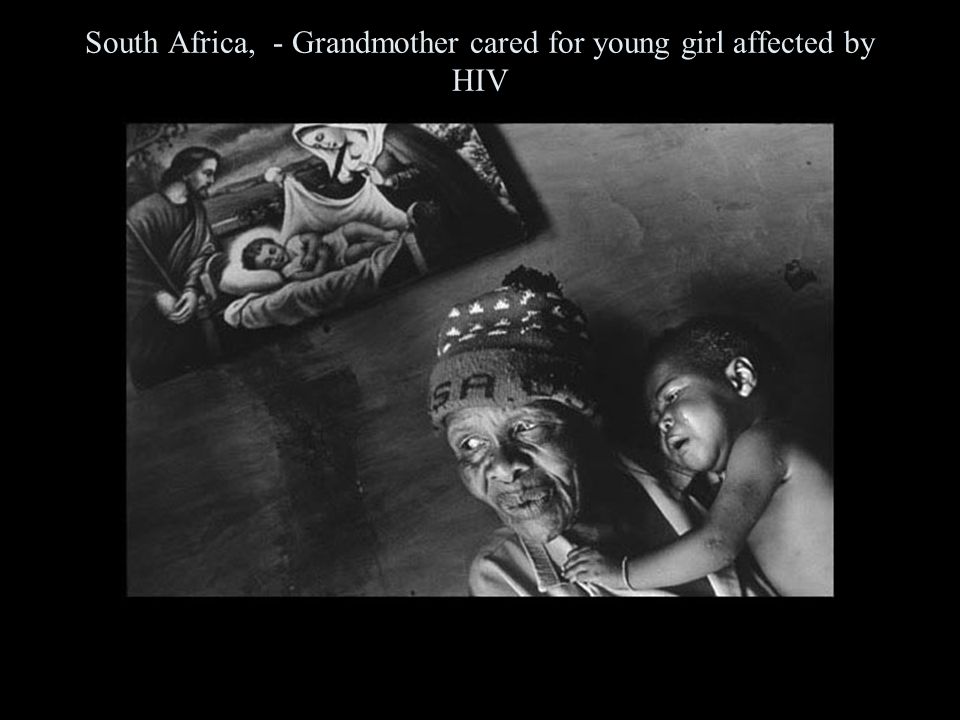 South Africa, - Grandmother cared for young girl affected by HIV