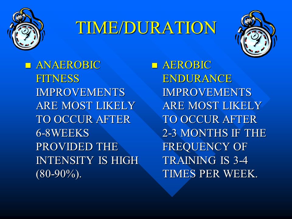 TIME REFERS TO THE LENGTH OF PLANNED TIME SPENT TRAINING.